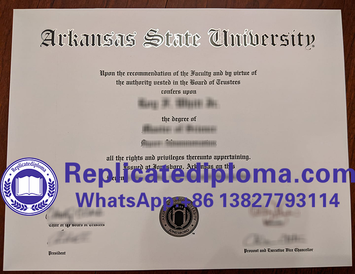 Arkansas State University diploma