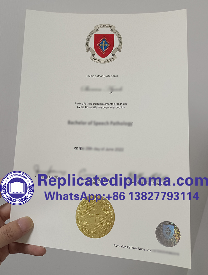 Australian Catholic University diploma