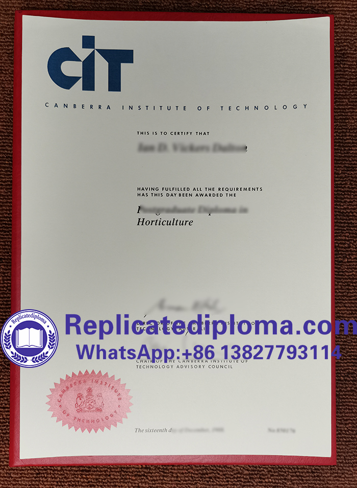 Canberra Institute of Technology diploma