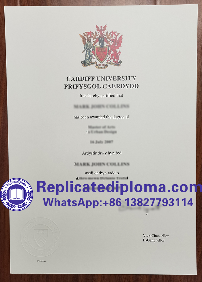 Cardiff University diploma