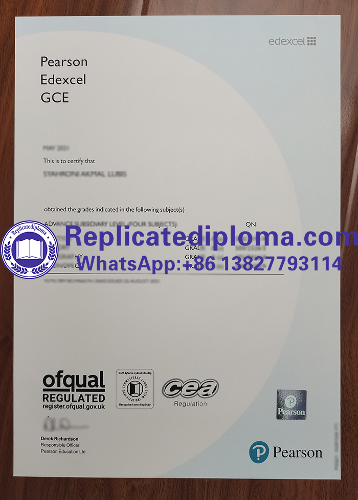 Edexcel certificate