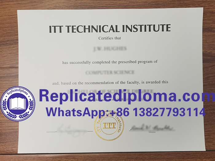 ITT Technical Institute diploma