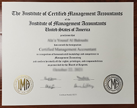 Buy fake Institute of Management Accountants certificate, IMA ...