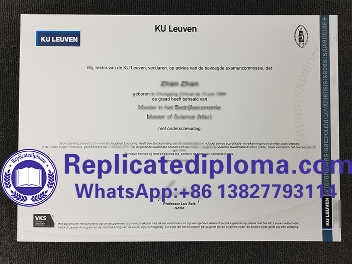 KU Leuven diploma