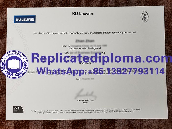 KU Leuven diploma