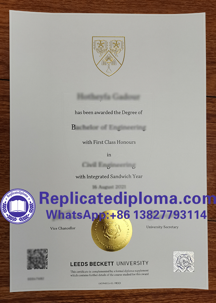 Leeds Beckett University diploma