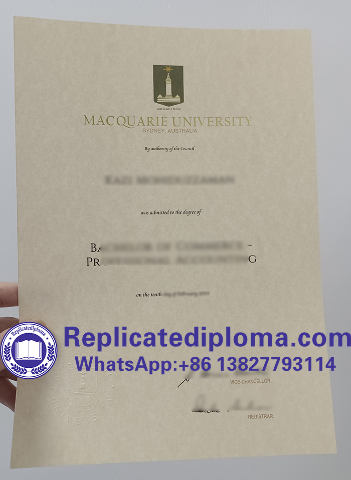 Macquarie University diploma