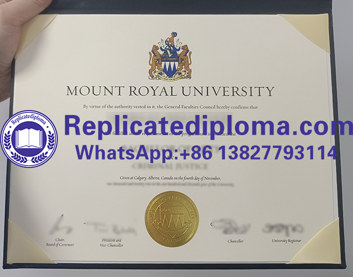 Mount Royal University diploma