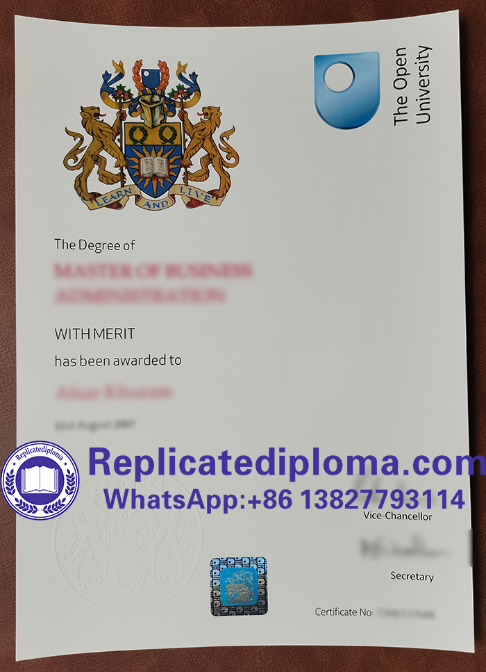 Open University diploma