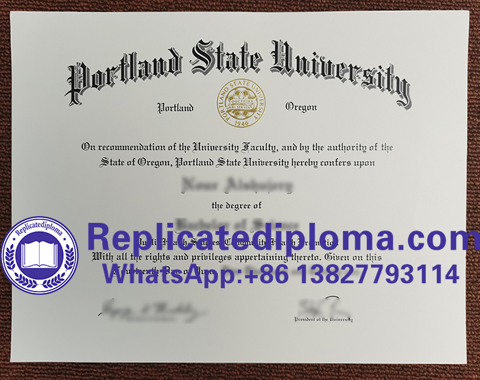 Portland State University diploma