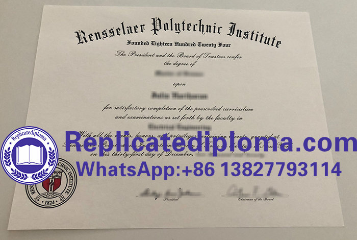 Rensselaer Polytechnic Institute diploma