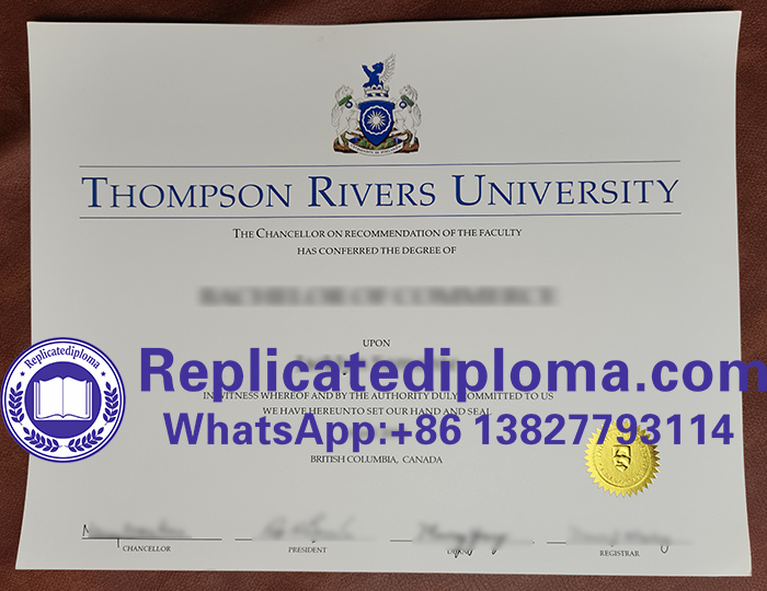 Thompson Rivers University diploma