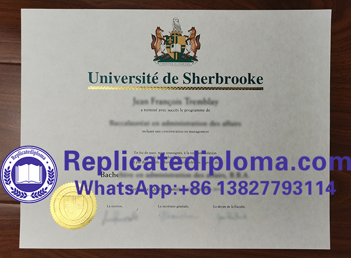 Université de Sherbrooke diploma