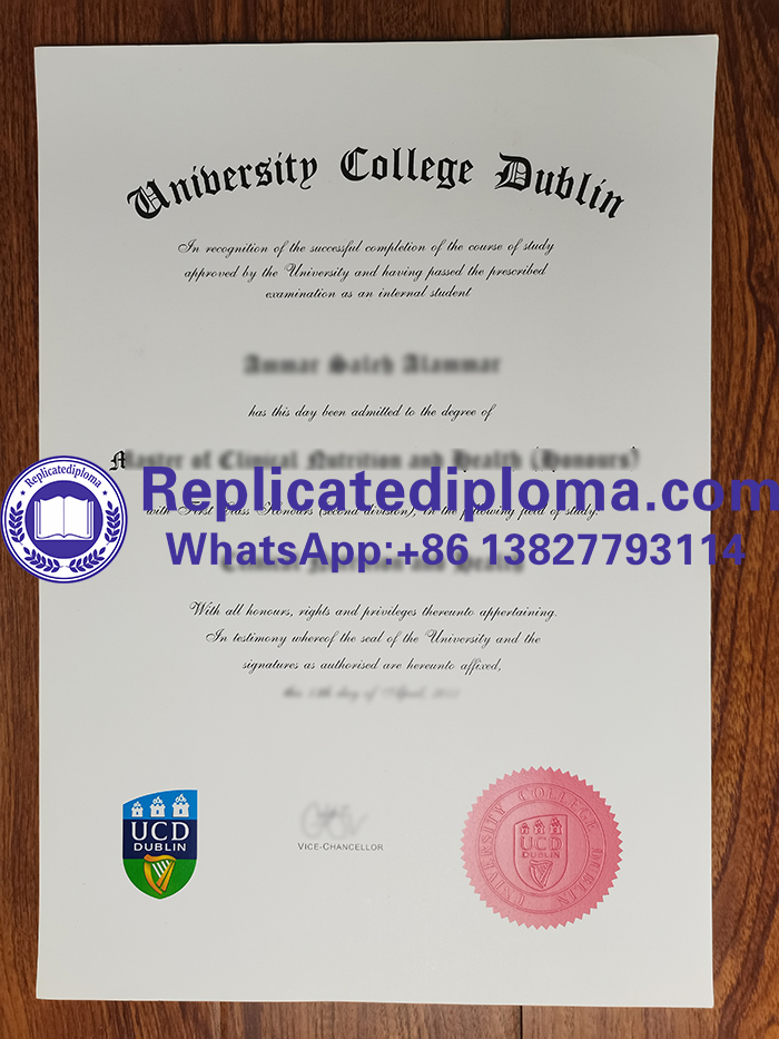 University College Dublin diploma