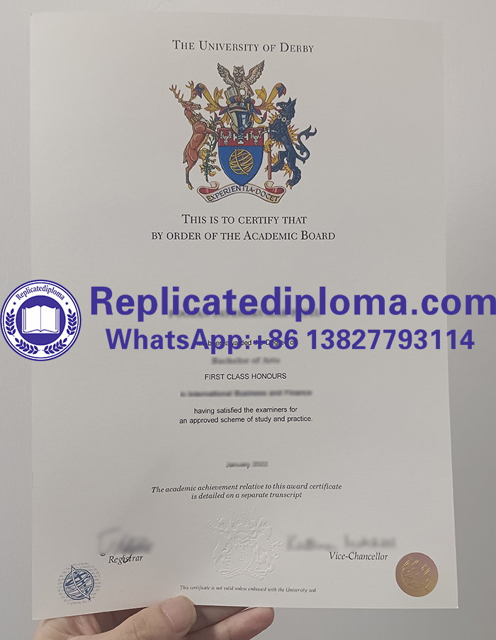 University of Derby diploma