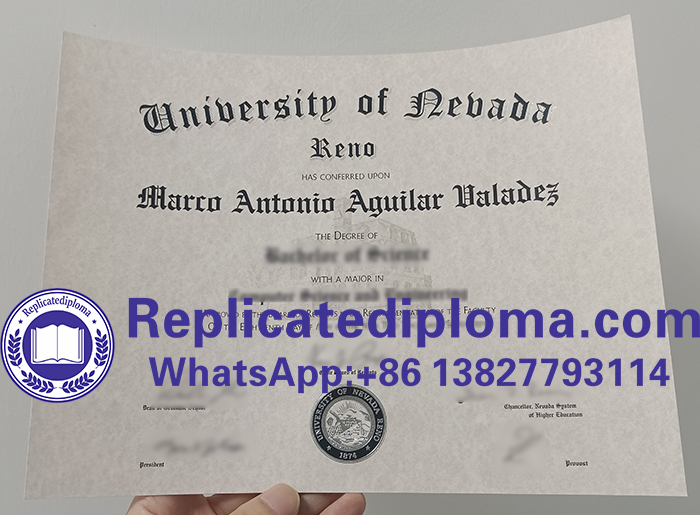 University of Nevada diploma