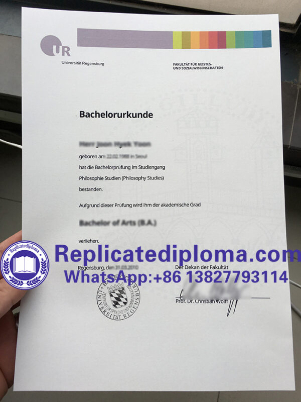 How long to buy fake University of Regensburg diploma in Germany ...