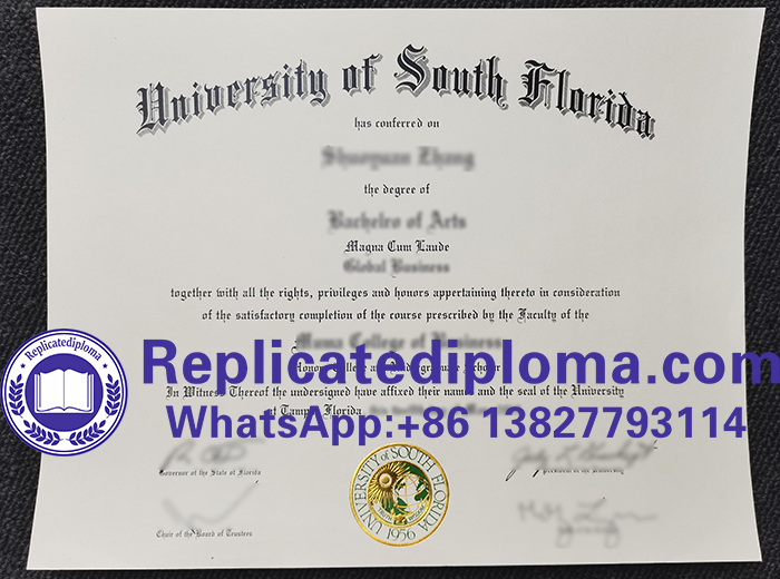 University of South Florida diploma