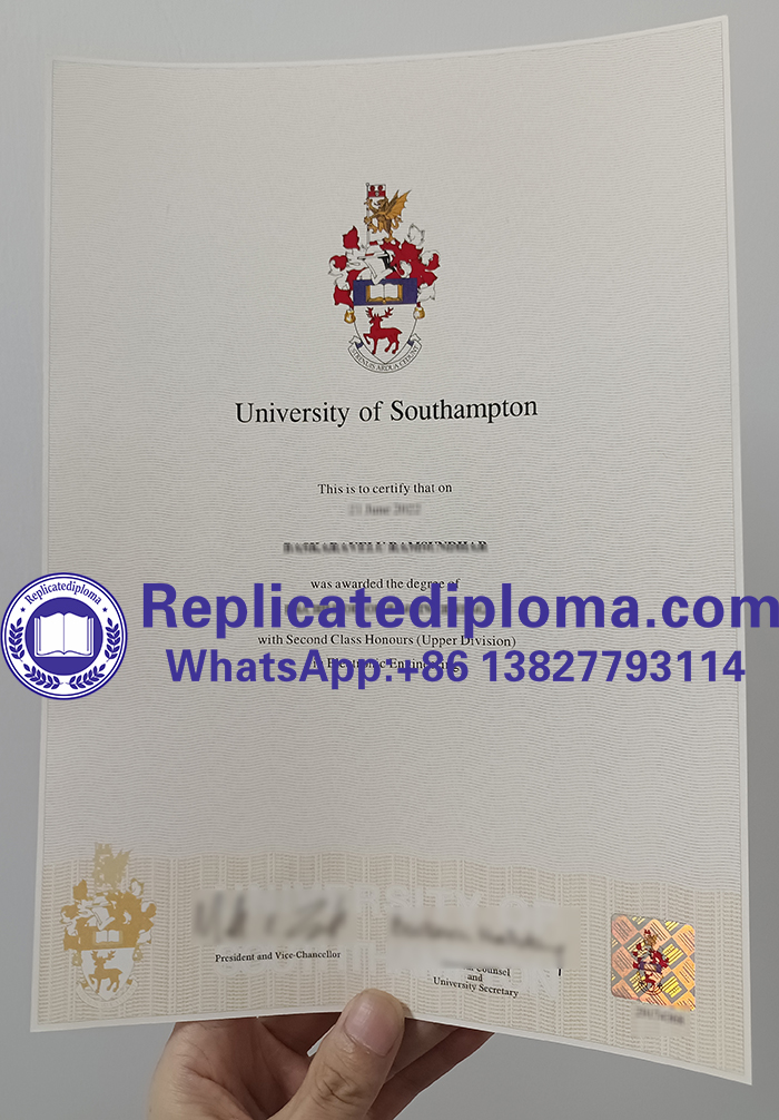 University of Southampton diploma