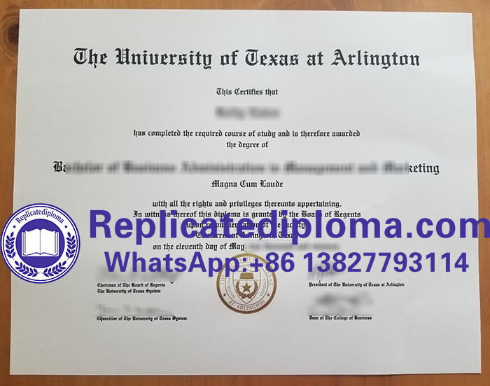 University of Texas at Arlington diploma