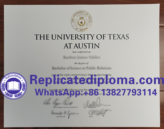 University of Texas at Austin diploma