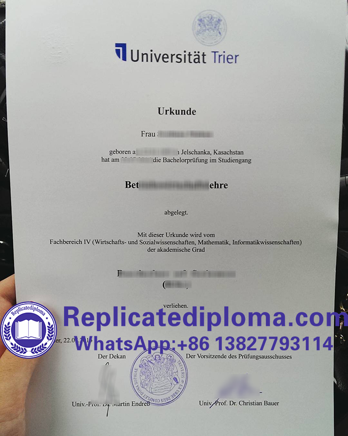 University of Trier diploma