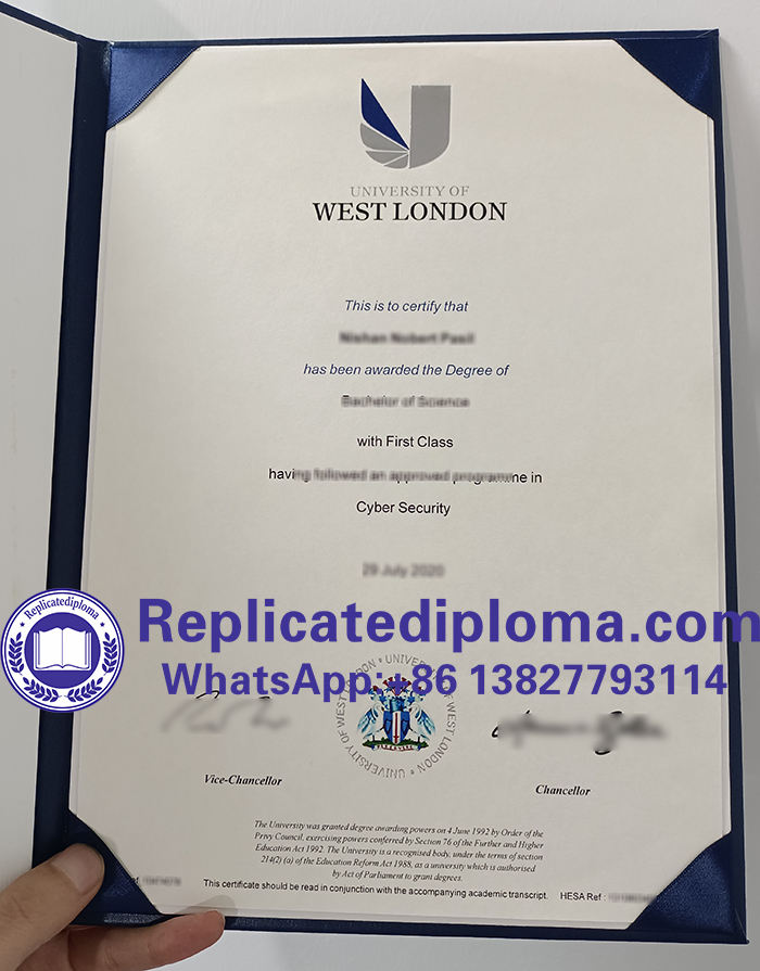 University of West London diploma