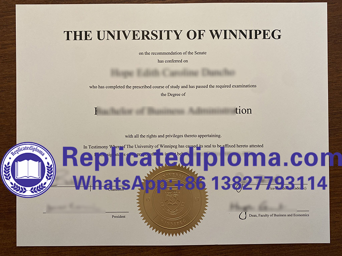 University of Winnipeg diploma