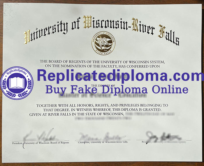 University of Wisconsin–River Falls diploma