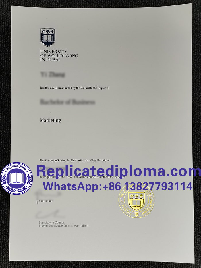 University of Wollongong in Dubai diploma