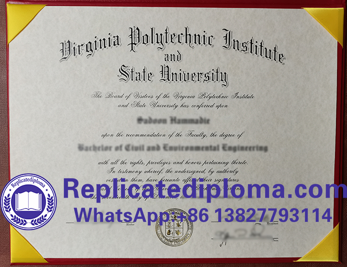 Virginia Tech diploma