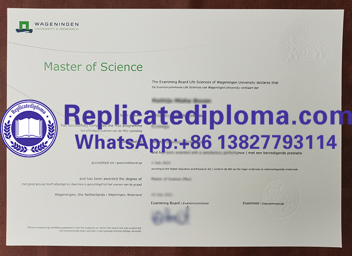 Wageningen UR diploma