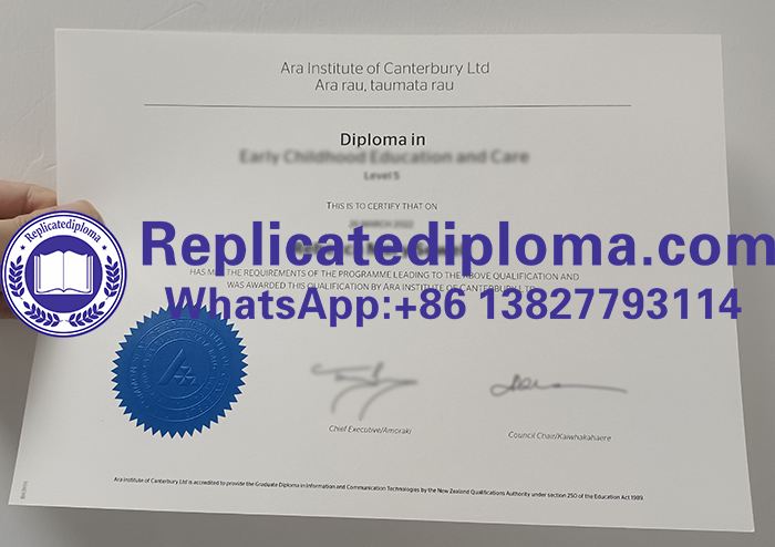 Ara Institute of Canterbury diploma