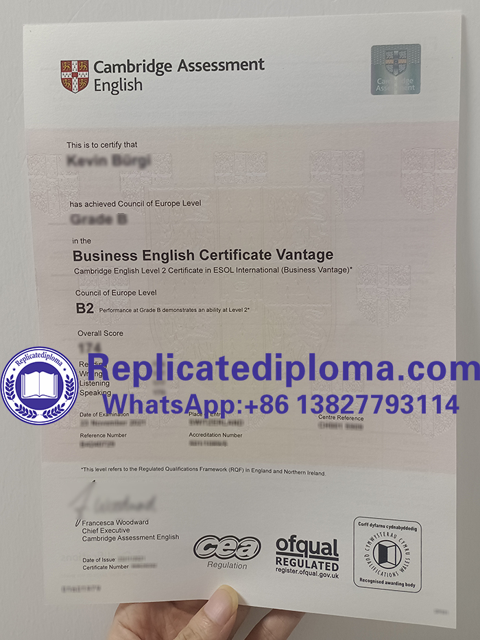 Business English Certificate Vantage