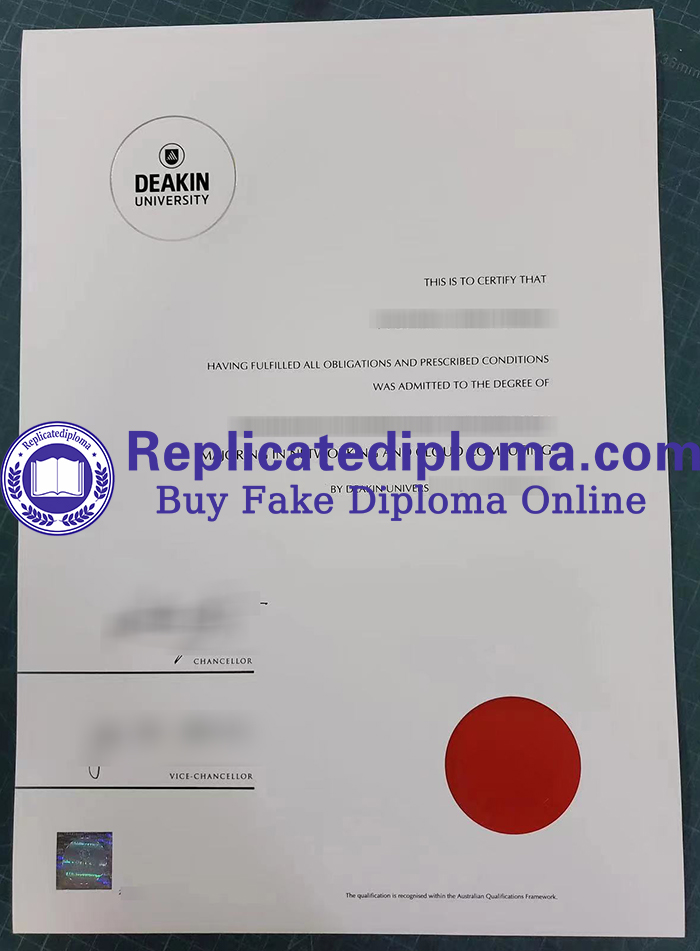 Deakin University diploma