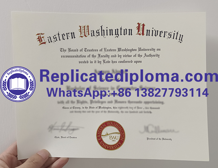 Eastern Washington University diploma