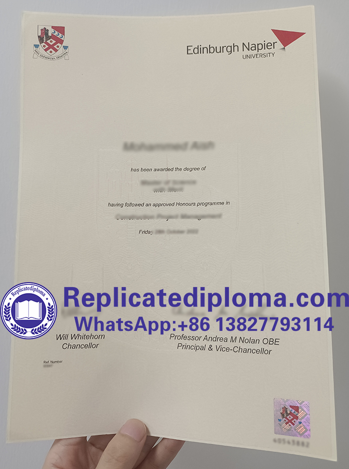 Edinburgh Napier University diploma Edinburgh Napier University diploma