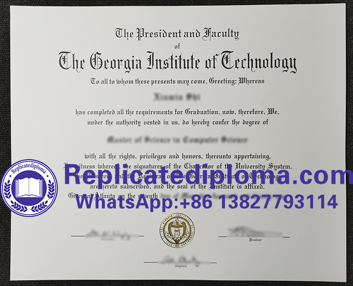 Georgia Tech diploma