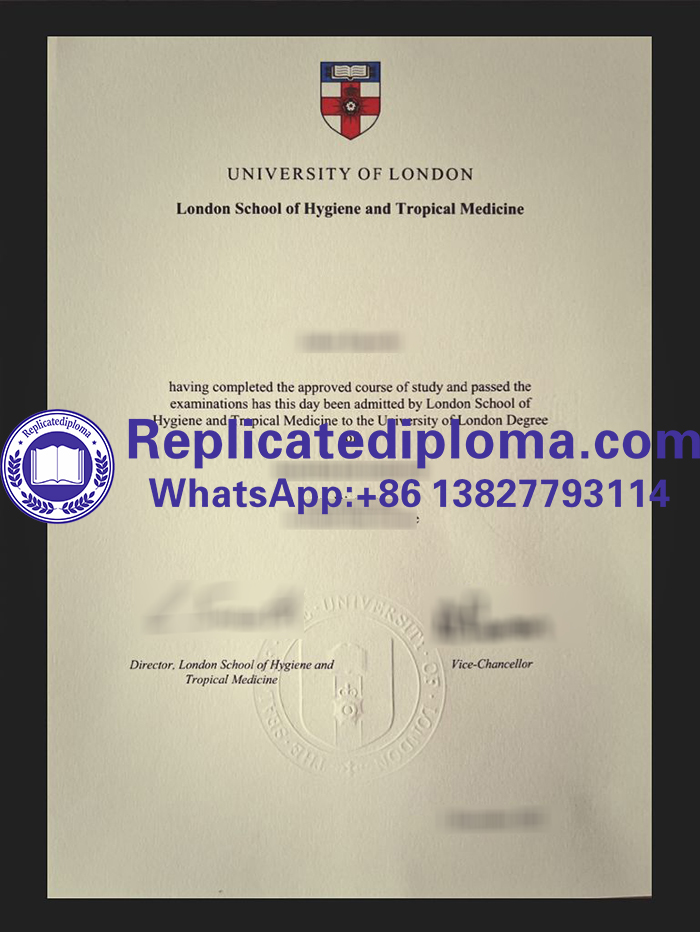 London School of Hygiene and Tropical Medicine diploma