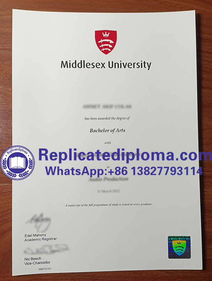 Middlesex University degree