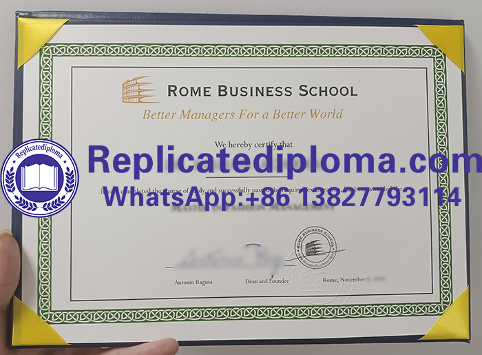 Rome Business School diploma