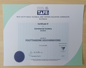 TAFE NSW Commercial Cookery Certificate1 