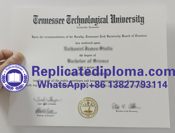 Tennessee Tech diploma