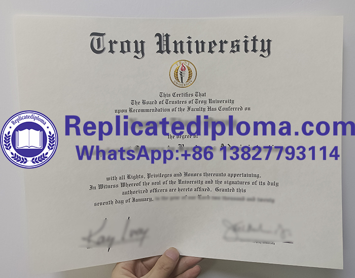 Troy University diploma