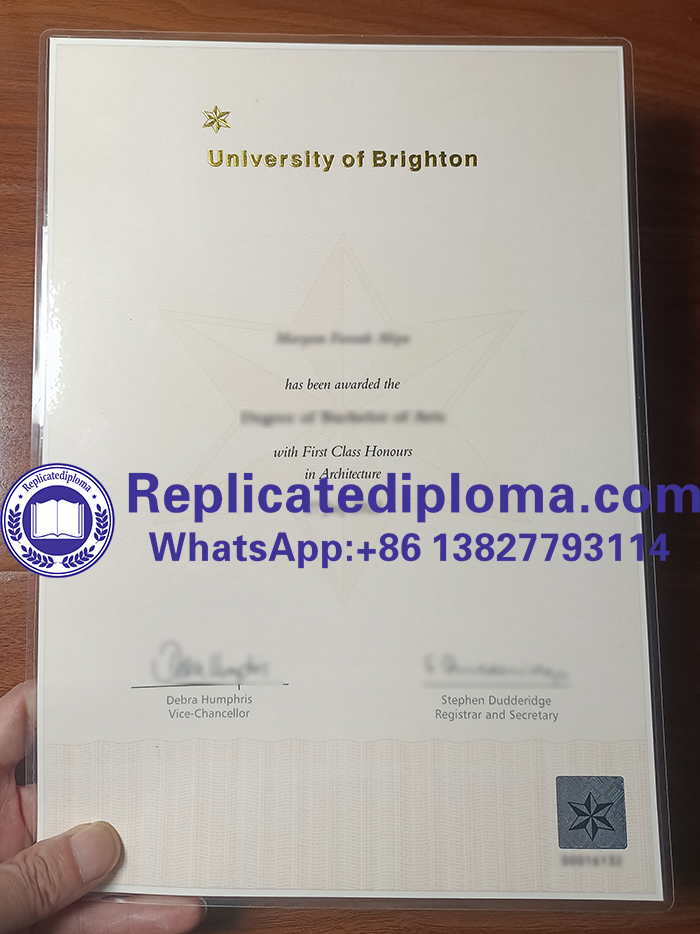 University of Brighton diploma