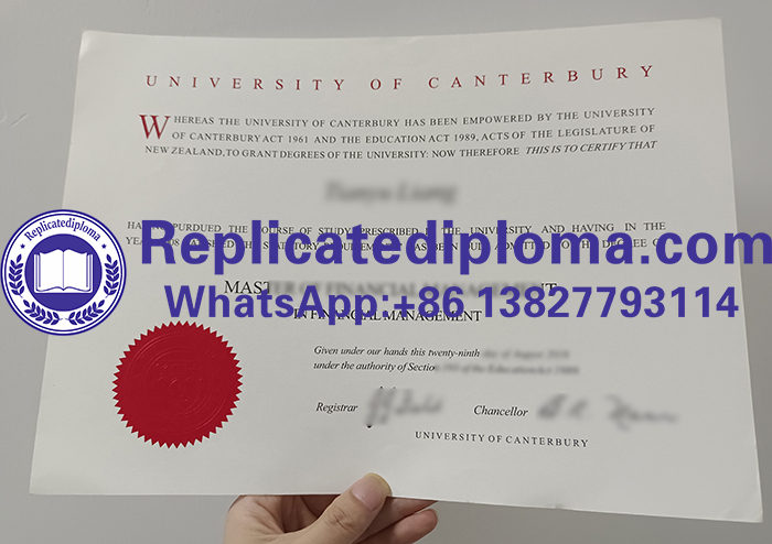 University of Canterbury diploma