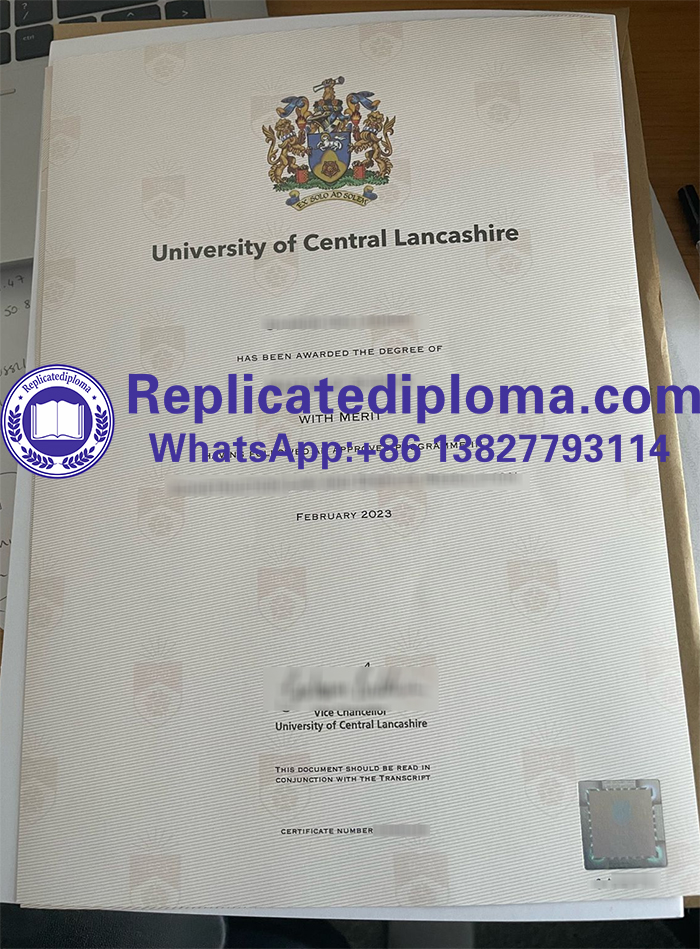 University of Central Lancashire diploma