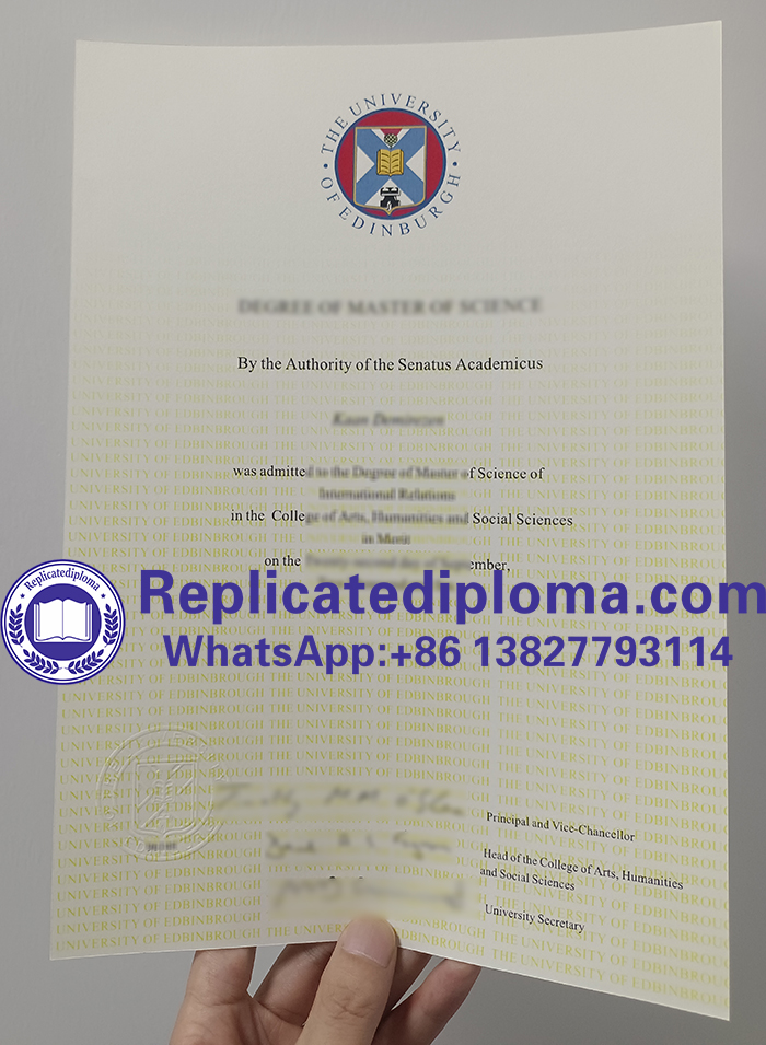 University of Edinburgh diploma