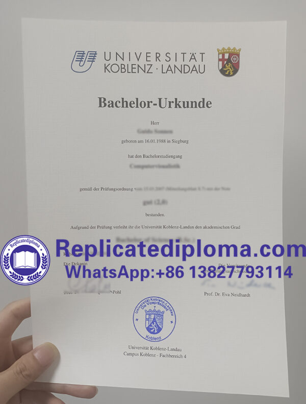 Where can I buy a high-quality University of Koblenz and Landau diploma ...