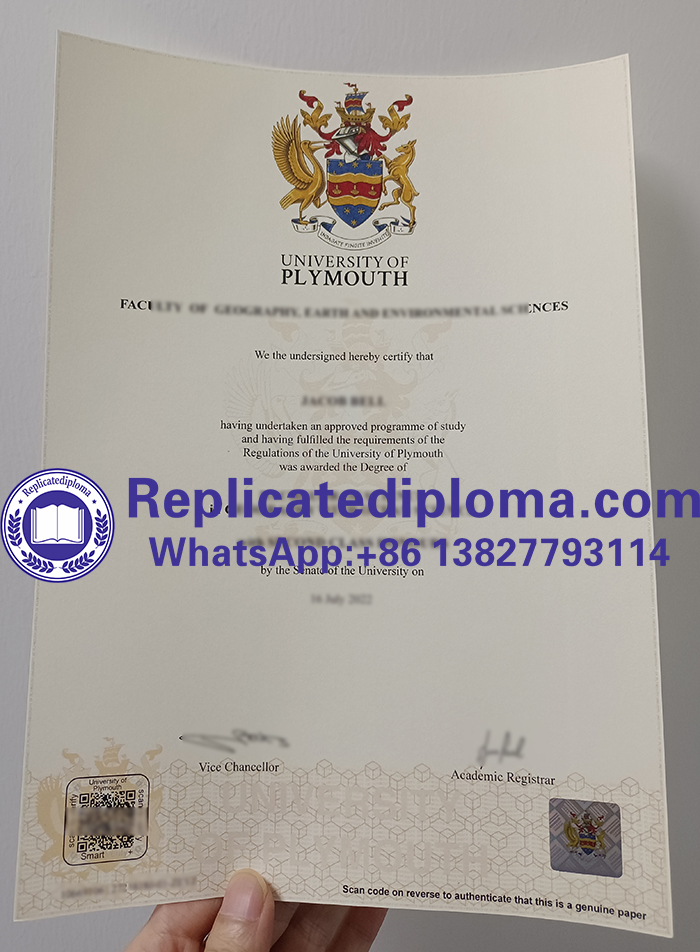 University of Plymouth diploma